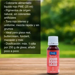Colorante alimentario rojo - 25 ml