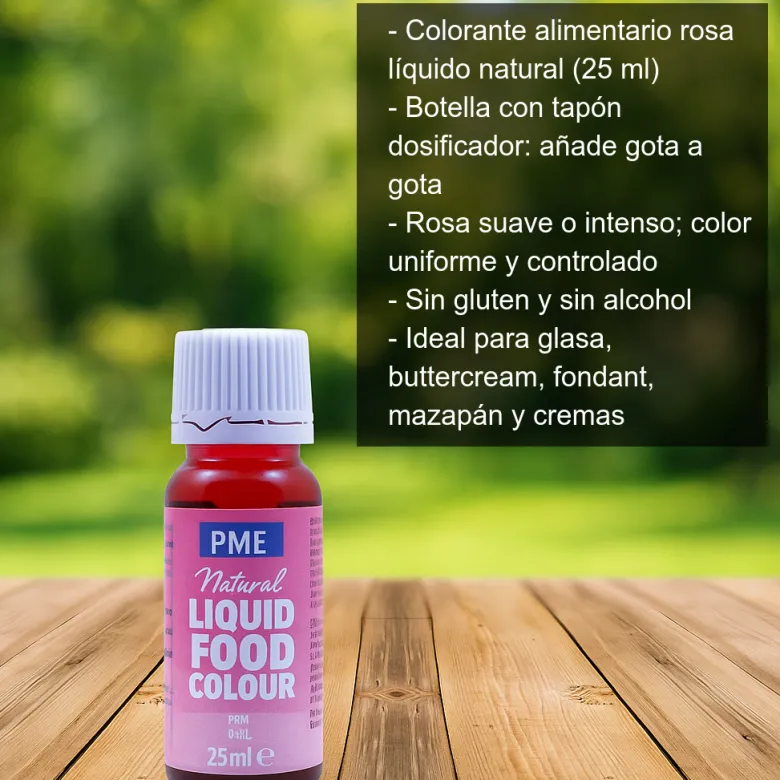 Colorante alimentario rosa - 25ml
