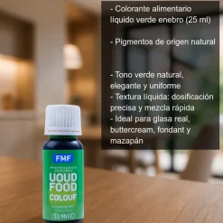 Colorante alimentario verde enebro - 25 ml