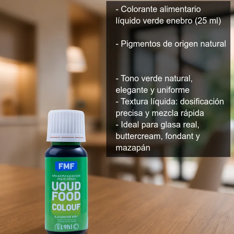 Colorante alimentario verde enebro - 25 ml