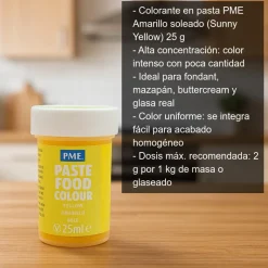Colorante concentrado en pasta amarillo soleado - 25g