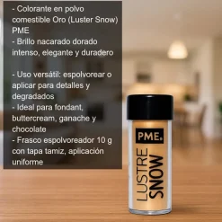 Colorante en polvo comestible - Oro - 10 g