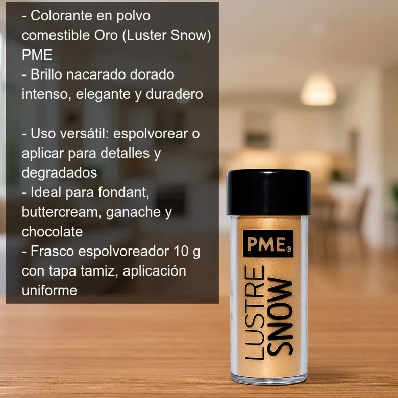 Colorante en polvo comestible - Oro - 10 g
