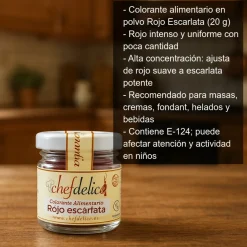Colorante en polvo Rojo escarlata - 20 g