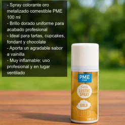 Colorante en spray de color oro - 100 ml