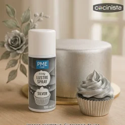 Colorante en spray de color plata - 100 ml