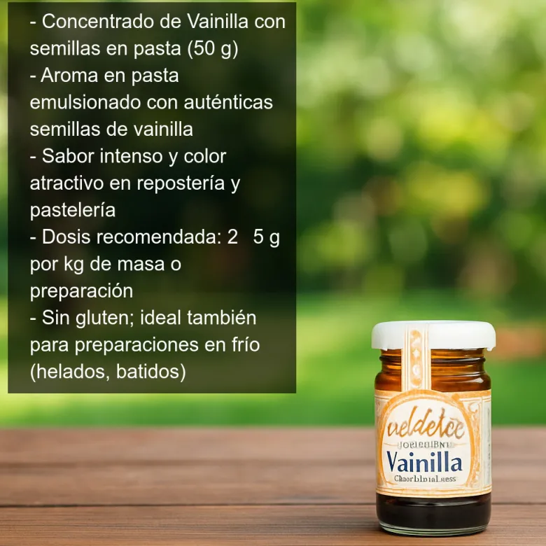 Concentrado de Vainilla con semillas en pasta - 50 g