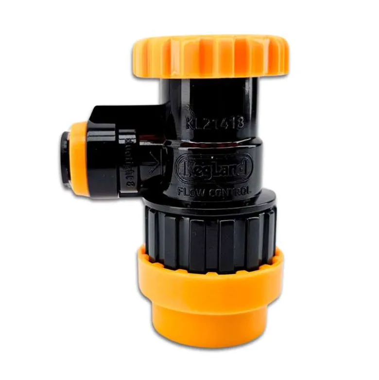 Conector cerveza con control de flujo