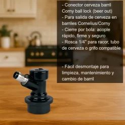 Conector cerveza para barril Corny