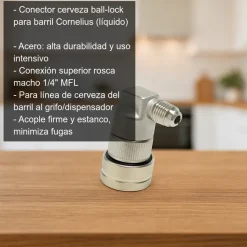 Conector de cerveza ball-lock para Cornelius