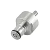 Conector para botella PET para limpieza y carbonatación