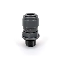 Conector tubo 5/16" rosca macho 1/4" BSP