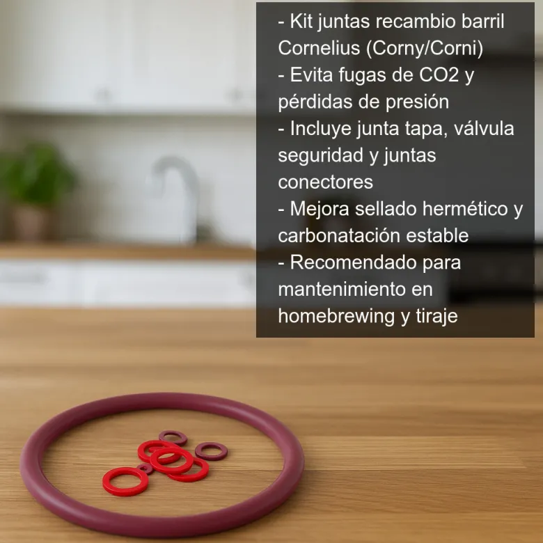 Conjunto de juntas para barril Corny