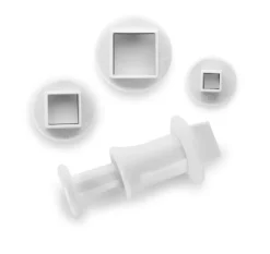 Cortadores cuadrados para fondant - 0,6-1,0-1,5cm
