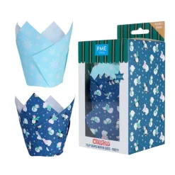 Cápsulas para Muffins Navidad Frosty - 24 uds