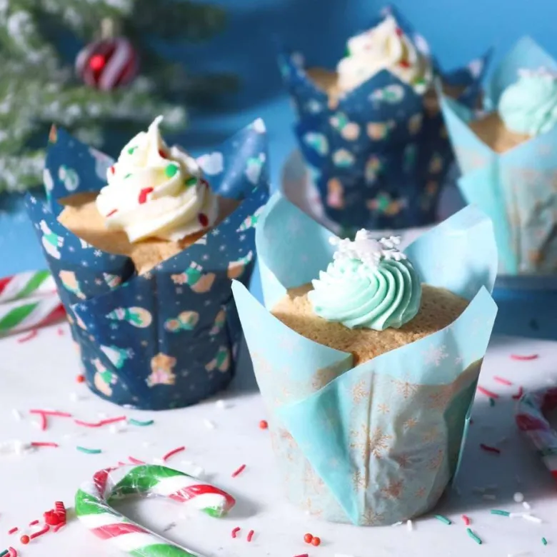 Cápsulas para Muffins Navidad Frosty - 24 uds