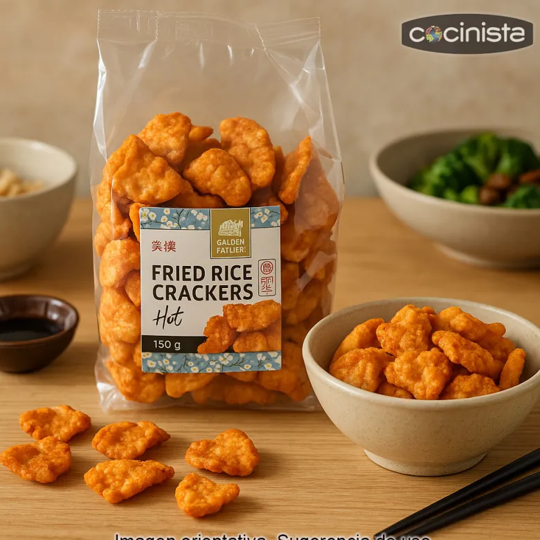 Crakers de arroz frito picantes - 150g
