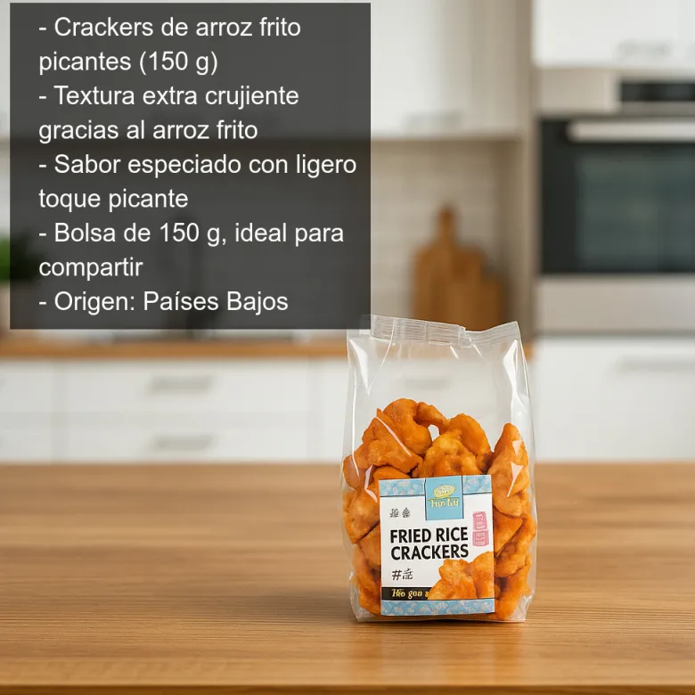Crakers de arroz frito picantes - 150g