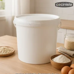 Cubo de calidad alimentaria con tapa - 17 litros