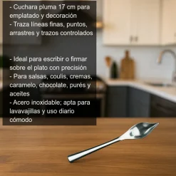 Cuchara Pluma - 17cm