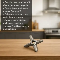 Cuchilla para picadora Nº8 - Garhe