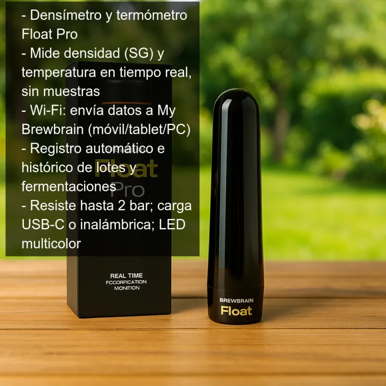 Densímetro y termómetro Float Pro