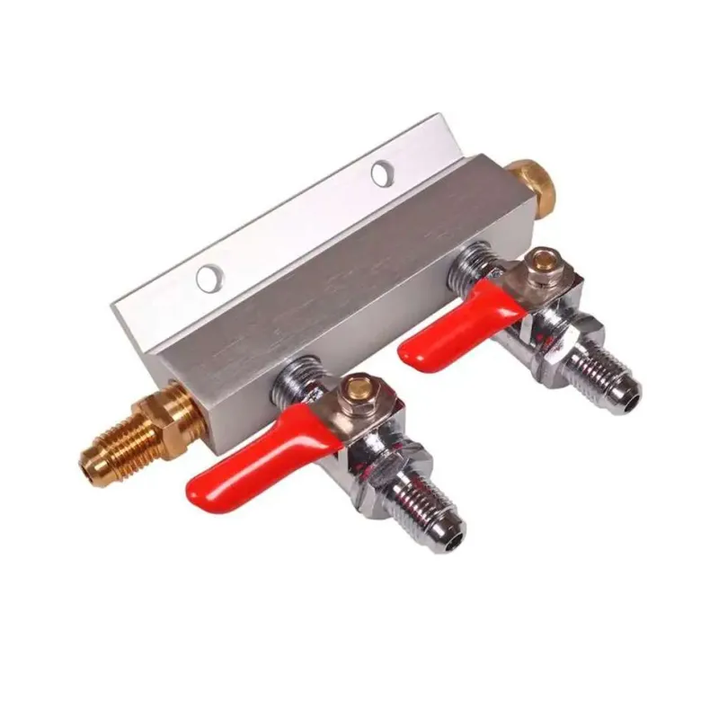 Distribuidor de gas doble con llaves