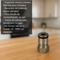 Enganche de cerveza para conector Ball-lock