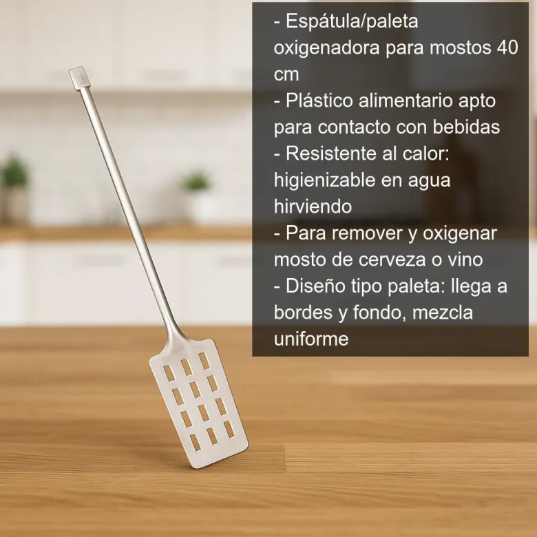 Espatula para cerveza o vino - 40cm