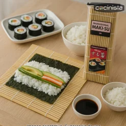 Esterilla barnizada para hacer sushi - 27 cm
