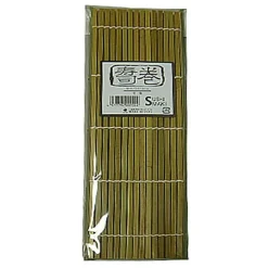 Esterilla de bambú barnizado para hacer sushi - 24x24 cm