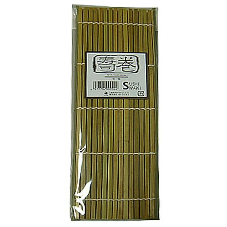 Esterilla de bambú barnizado para hacer sushi - 24x24 cm
