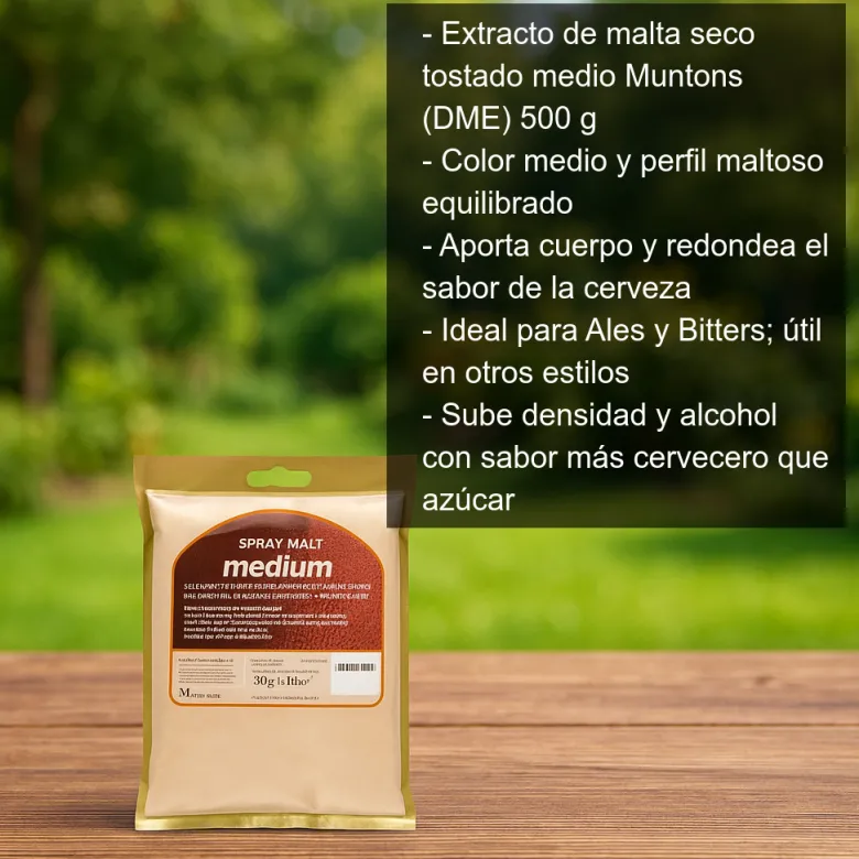 Extracto de malta seco tostado medio - 500g