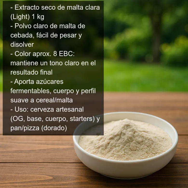 Extracto seco de malta clara (light) - 1 Kg