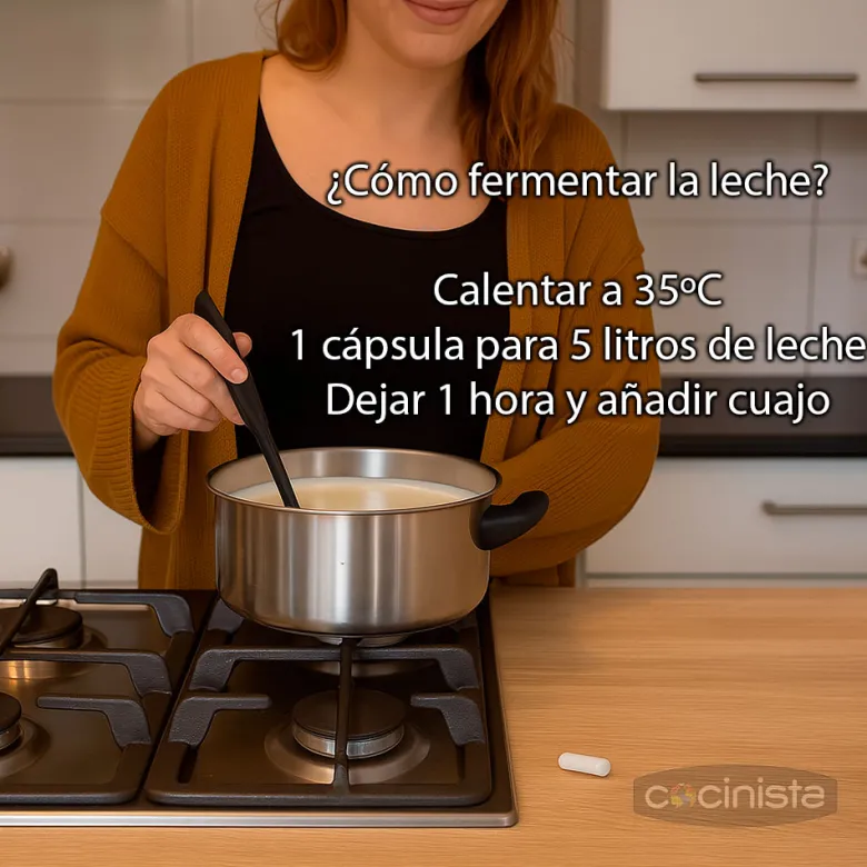 Fermentos mesófilos y termófilos para queso - 5 cápsulas