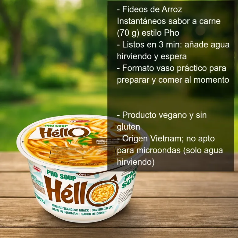 Fideos de arroz instantáneo sabor a carne - 70g