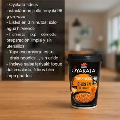 Fideos instantáneos con sabor a pollo teriyaki - 96g