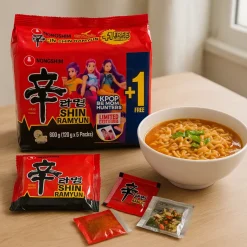 Fideos instantáneos picantes - 120gx5