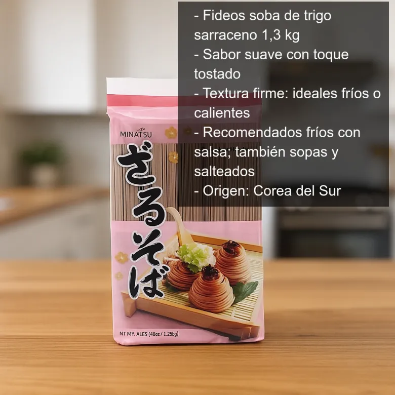 Fideos soba de trigo sarraceno - 1,3 Kg