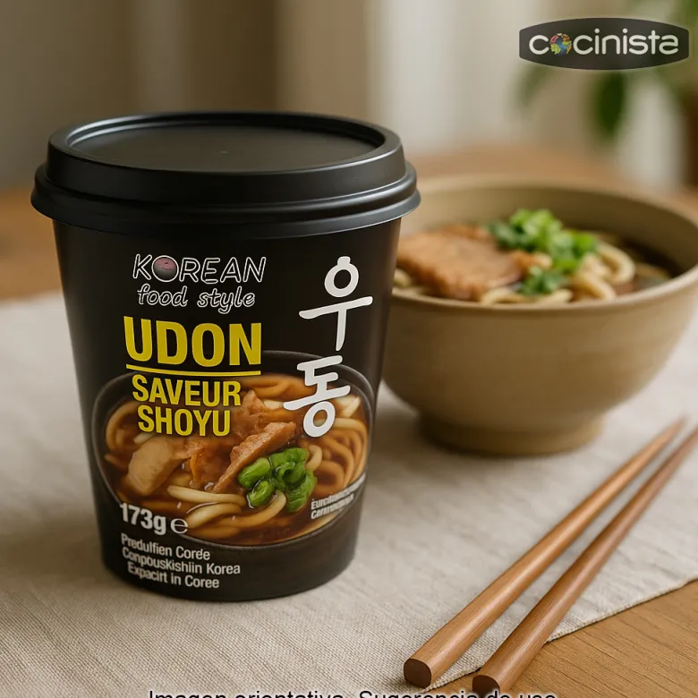 Fideos udon precocidos sabor a shoyu - 173g