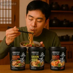 Fideos udon precocidos sabor a carne - 173g