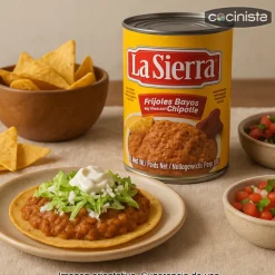 Frijoles Bayos refritos con Chipotle - 430g