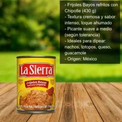 Frijoles Bayos refritos con Chipotle - 430g