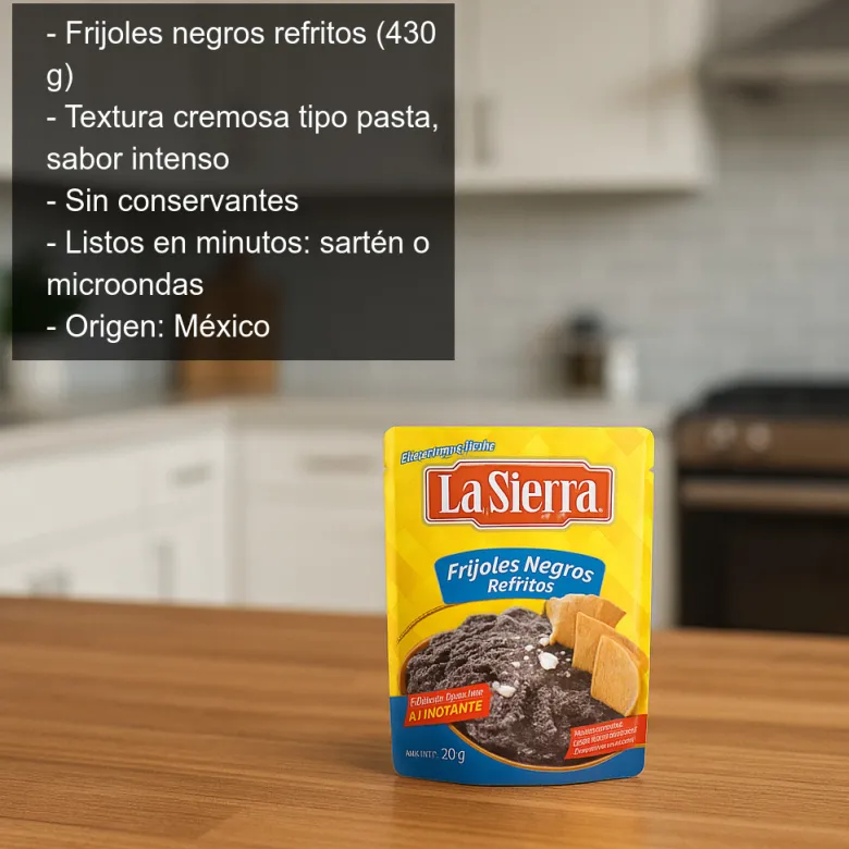 Frijoles negros refritos - 430g