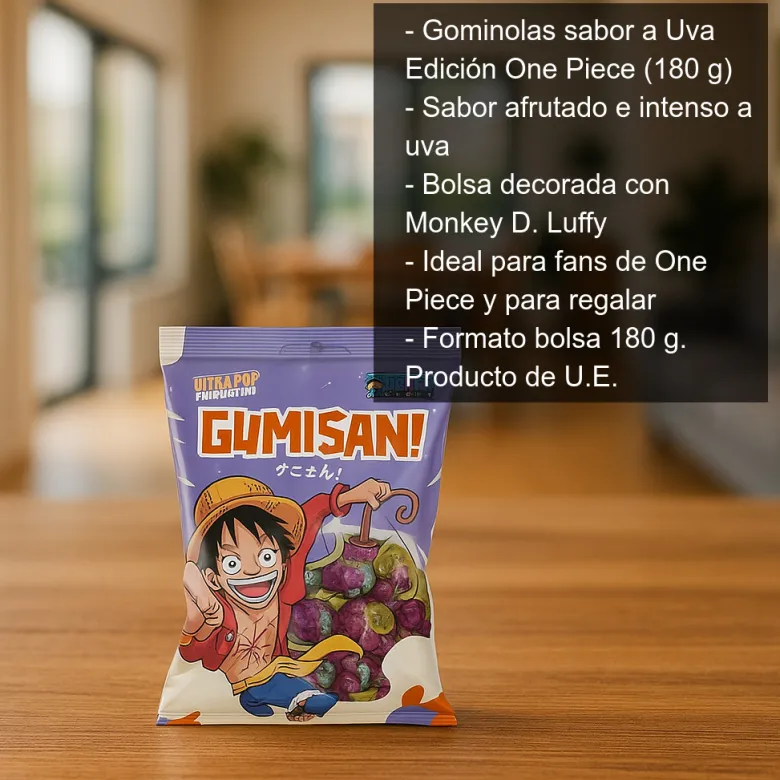 Gominolas sabor a Uva Edición One Piece - 180g