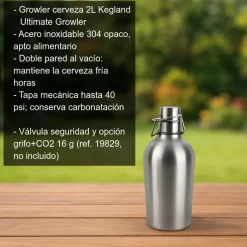 Growler para cerveza - 2 litros