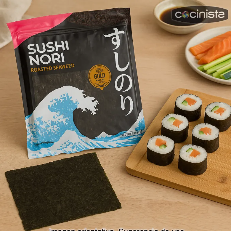Hojas de alga nori - 50 uds
