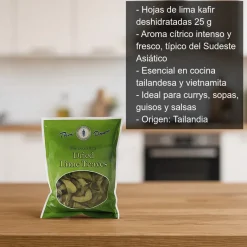 Hojas de lima kafir deshidratadas - 25 g