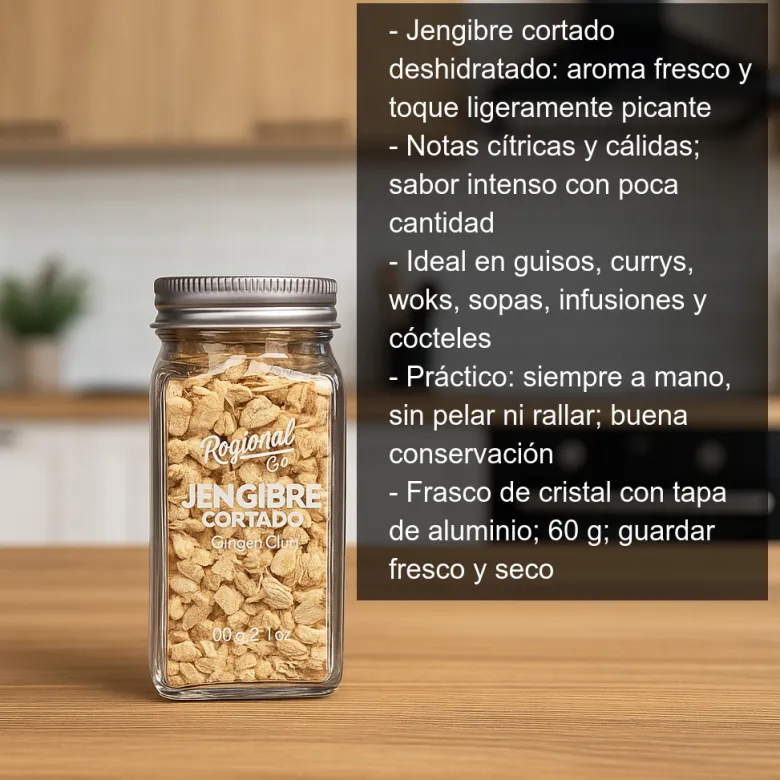 Jengibre cortado - 45g