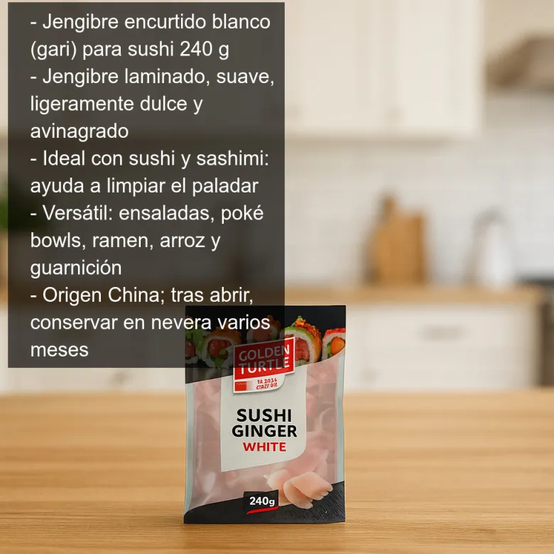 Jengibre encurtido blanco - 240g